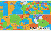 Political 3D Map of ZIP code 34747