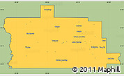 Savanna Style Simple Map of Calcasieu Parish, cropped outside