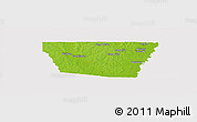 Physical Panoramic Map of Washington Parish, cropped outside