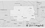 Silver Style 3D Map of Lincoln County