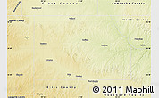 Physical Map of Harper County