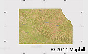 Satellite Map of Harper County, cropped outside