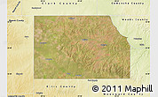 Satellite Map of Harper County, physical outside