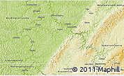 Physical 3D Map of Fayette County