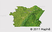 Satellite 3D Map of Fayette County, cropped outside