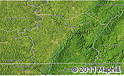 Satellite 3D Map of Fayette County