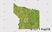 Satellite Map of Smith County, cropped outside