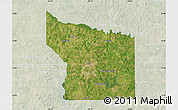 Satellite Map of Smith County, lighten