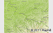 Physical 3D Map of Kanawha County