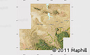 Satellite Map of Carbon County, cropped outside