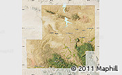 Satellite Map of Carbon County, lighten