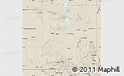 Shaded Relief Map of Carbon County