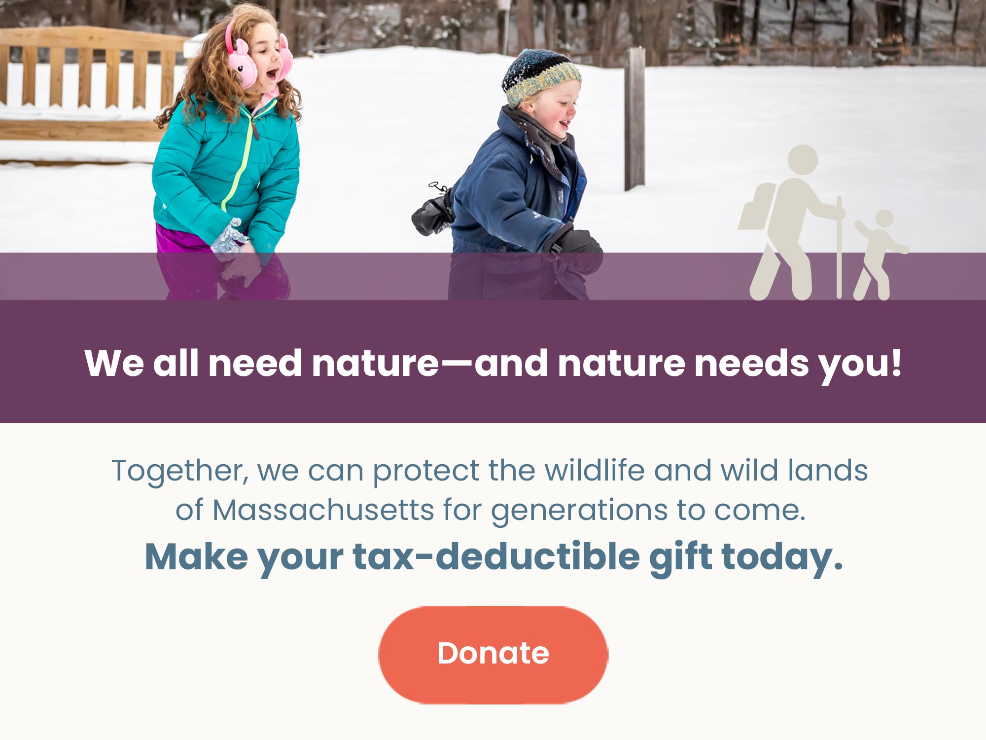 Together, we can protect the wildlife and wild lands of Massachusetts for generations to come. Make your tax-deductible gift today. Click to donate.