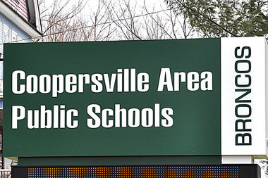 NW Coopersville Area Public School sign 