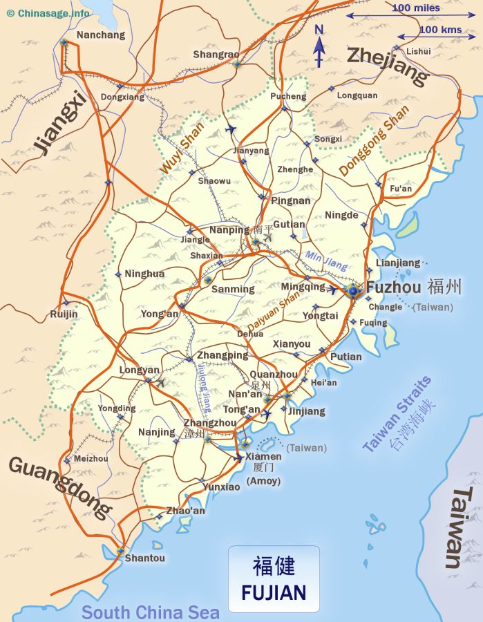 Fujian Map