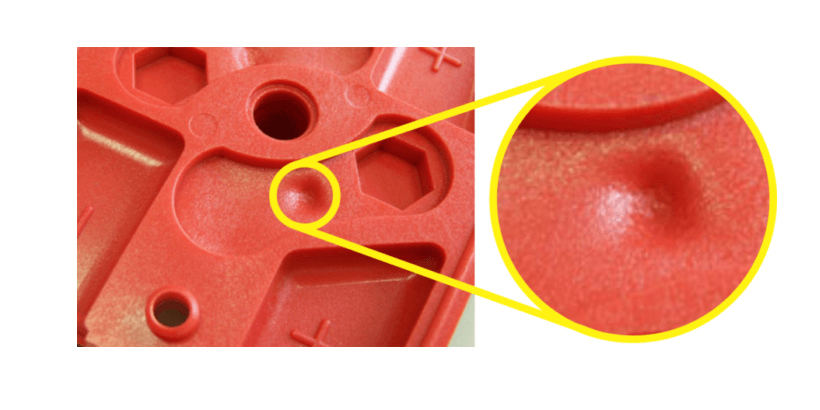 Sink Marks on Molded Parts