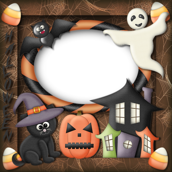 Cadre Halloween png, 31 octobre - Halloween frame png