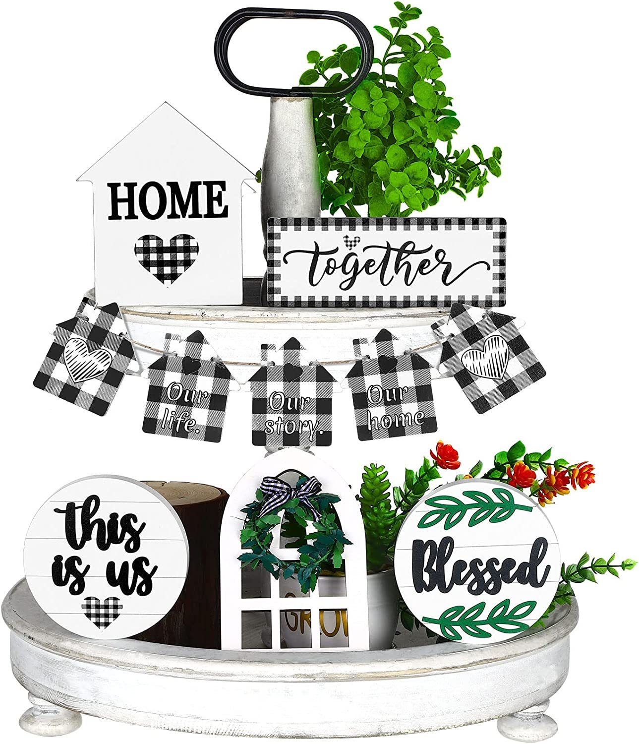 10 Pieces This is Us Tiered Tray Decor