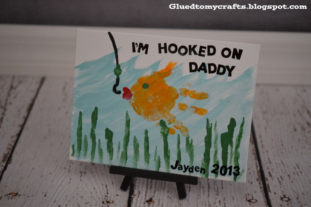 I'm Hooked On Daddy-Father's Day Canvas Gift