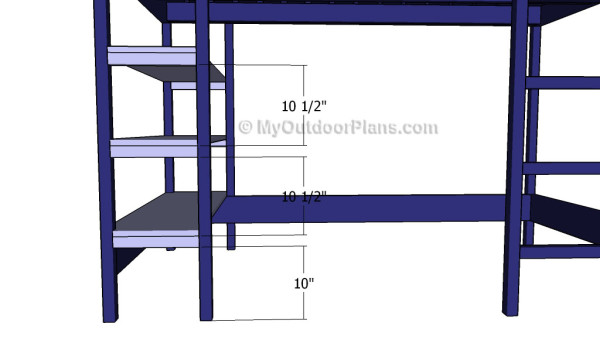 Building the storage shelves