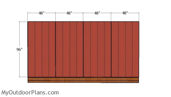 Plain side wall siding