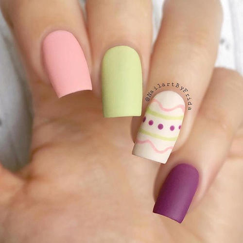 easter-nails-with-geometric design