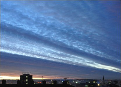 Belfast dawn sky