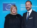 Le Prince Haakon & Mme le Commissaire aux Droits de l'Homme