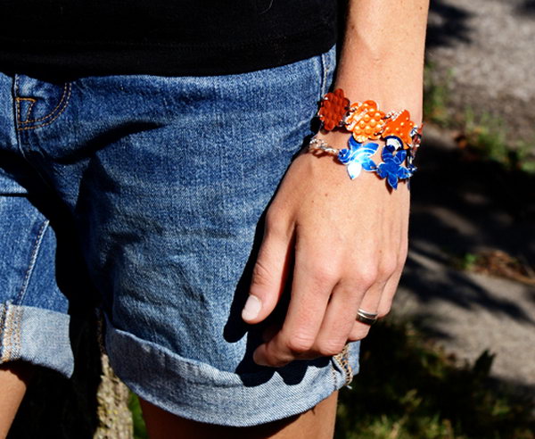 DIY Aluminum Can Bracelets 