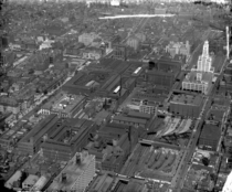 The Baldwin Locomotive Works at Broad and Spring Garden Streets Philadelphia  in 