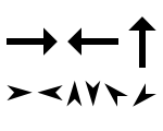 Arrows Regular Font