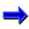 Illustration of a blue right arrow