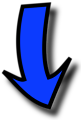 Illustration of a blue arrow