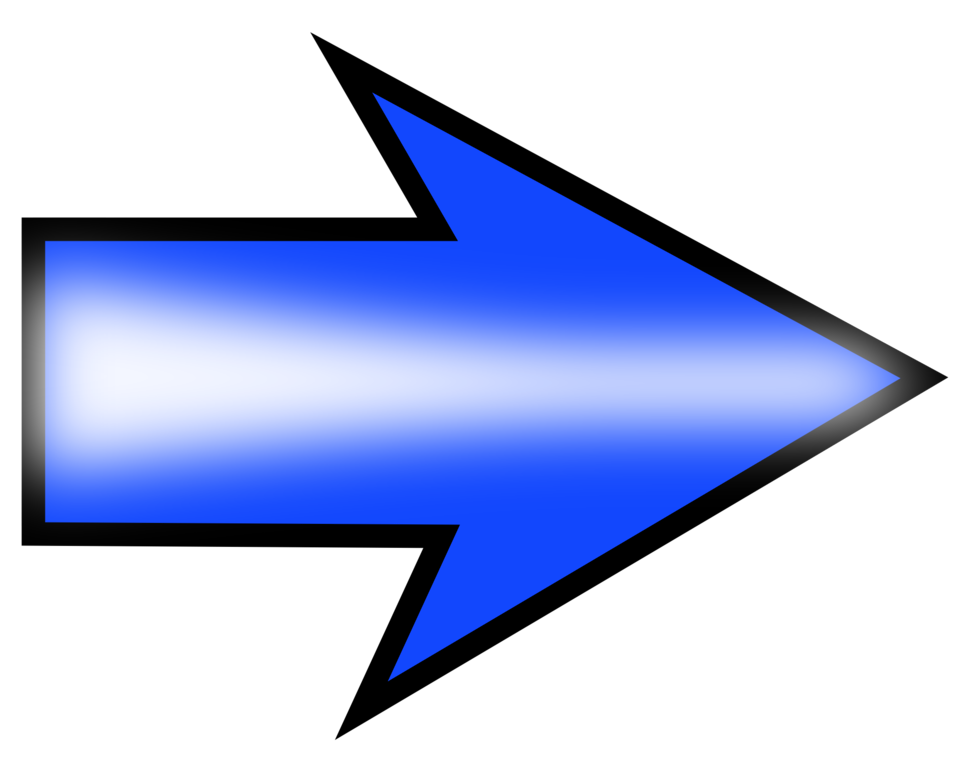 Illustration of a blue right arrow