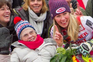 Mikaela Shiffrin Celebrating with her Nana!