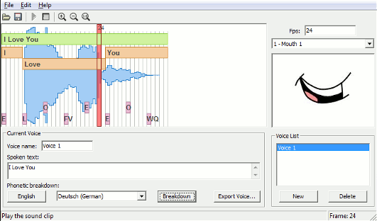 Papagayo Free Lipsync Software