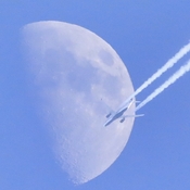 Moon , airplane