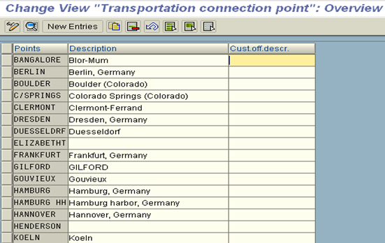 Define Transportation Connection Point