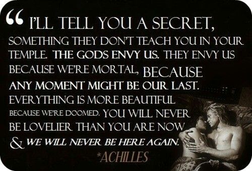 Achilles Quotes Gods Envy Us