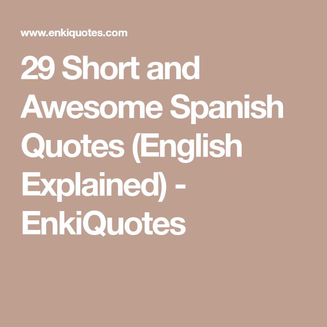 Spanish Quotes With English Translation For Instagram