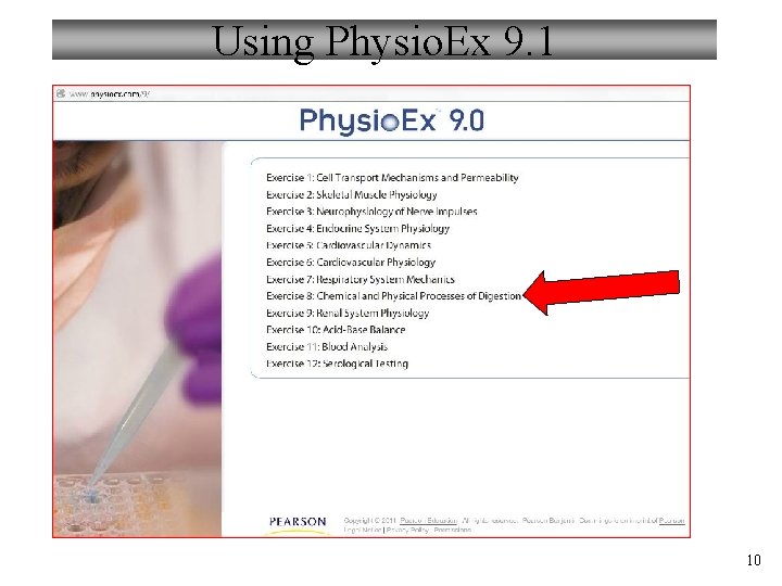 Using Physio. Ex 9. 1 10 