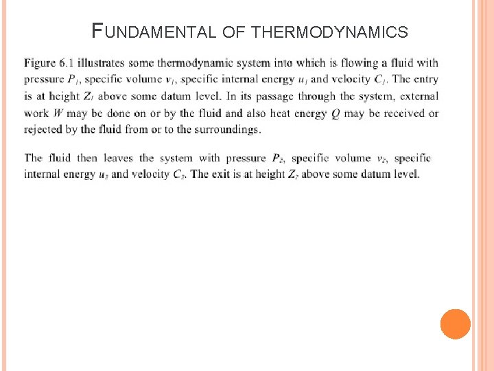 FUNDAMENTAL OF THERMODYNAMICS 