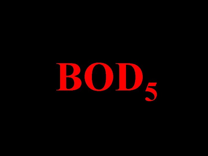 BOD 5 