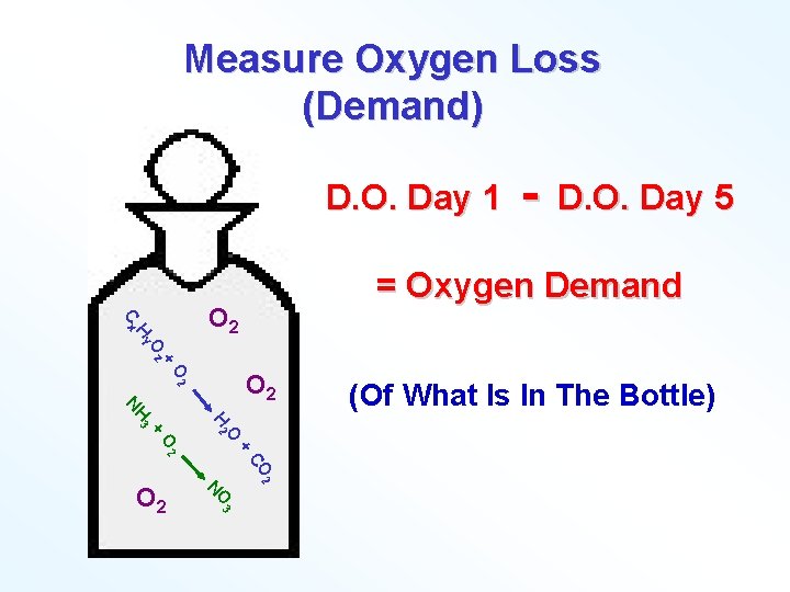 Measure Oxygen Loss (Demand) D. O. Day 1 + Oz HY Cx D. O.