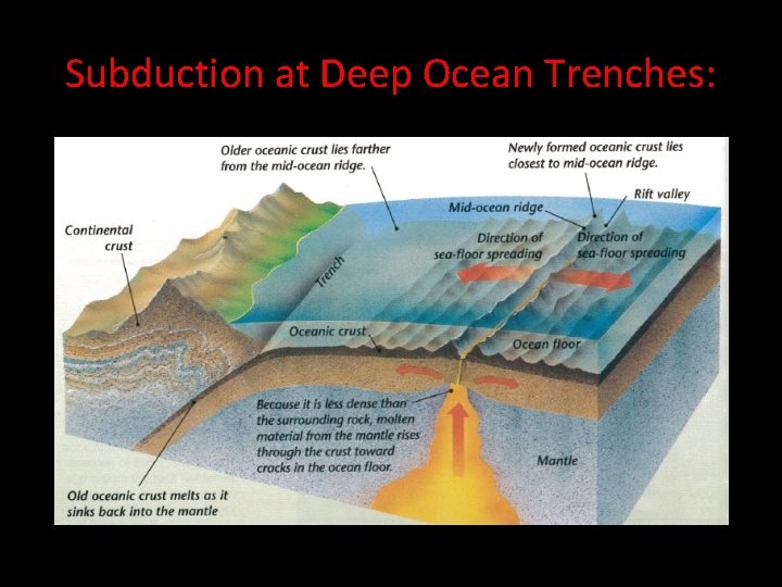 Subduction at Deep Ocean Trenches: 