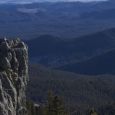 Black Elk Wilderness Area, named after the
Oglala Sioux Holy Man, was designated a
wilderness area in 1980. It encompasses
10,700 acres, including Harney Peak, highest
point east of the Rockies, which rises 7,242 feet
from the Wilderness center. Photo by Bernie Hunhoff.