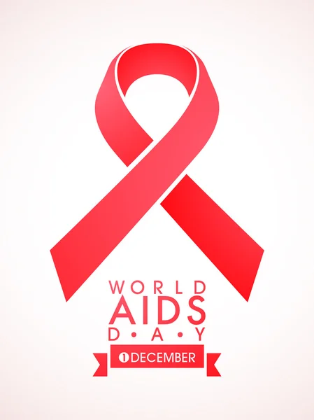 World Aids Day concept with awareness ribbon.