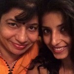 Harshita Gaur with her mother