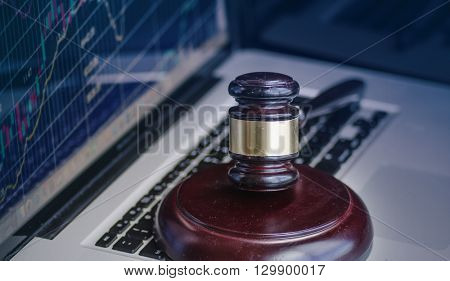 Cyber crime legal law concept image