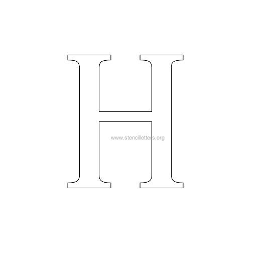 greek wall stencil letter h